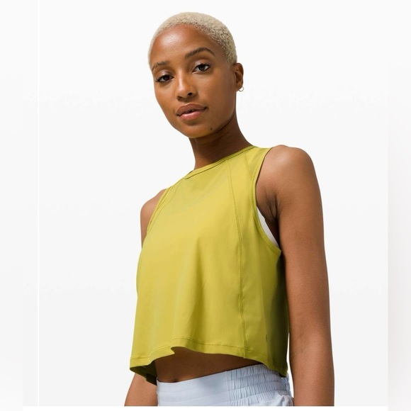lululemon athletica Tops - Lululemon Sculpt Tank *Cropped Yellow Pear W1CH5S fits like a 10